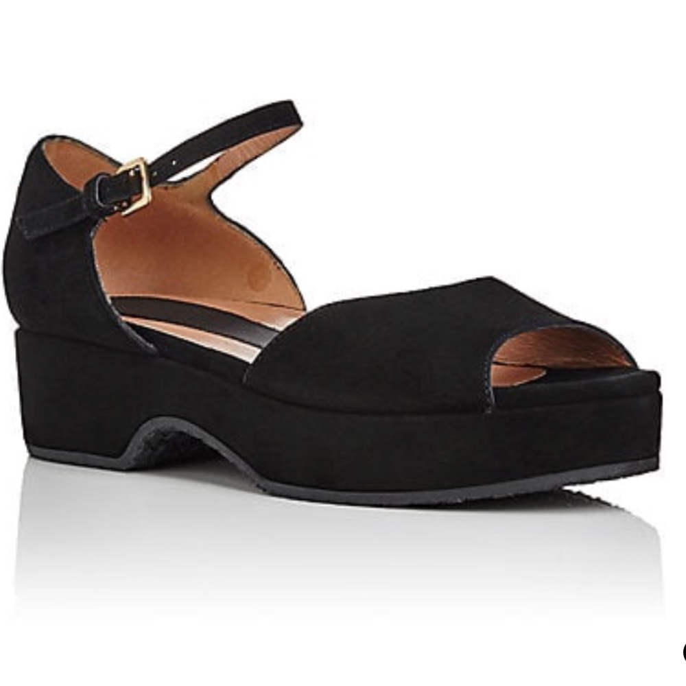 Marni platform sandals black suede